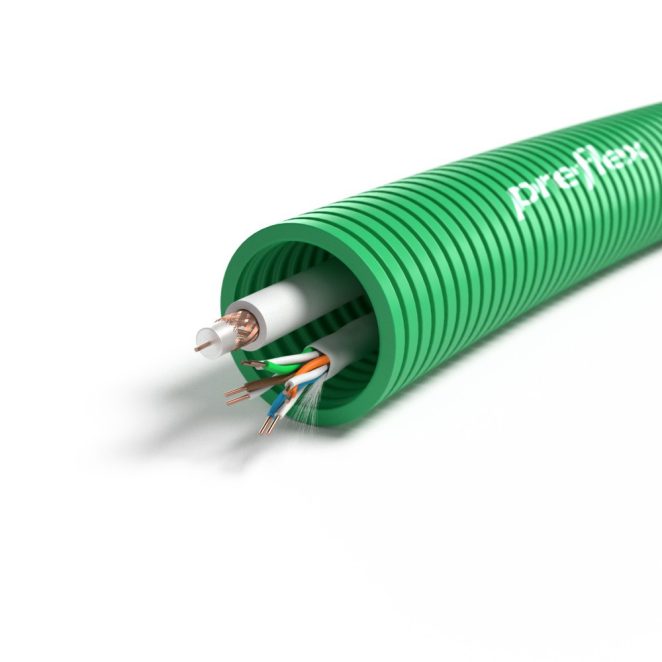 Preflex V 25mm TV 17VatcPH A+FTP Cat5E Eca